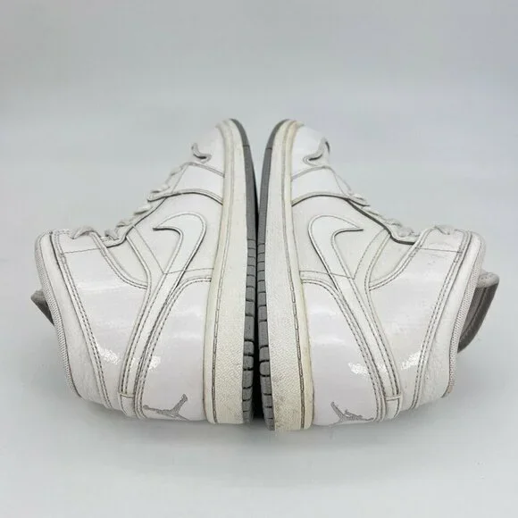 Nike Jordan 1 Phat White Wolf Grey Youth Sneaker Shoes 364772 102 Size 3 Y - Picture 6 of 12
